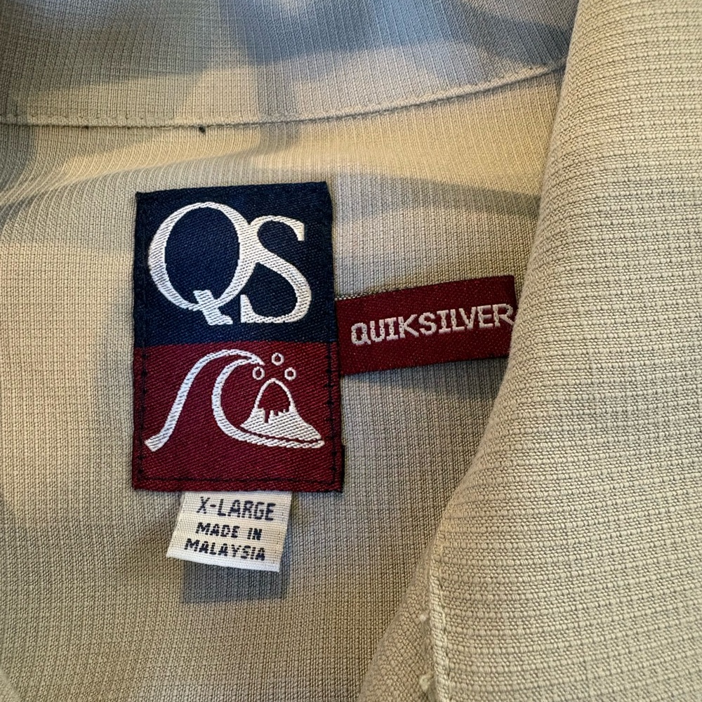 Quicksilver Light Sage Button Down - image 6